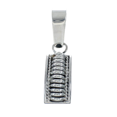 Native American Authentic Sterling Silver Pendant JX129665